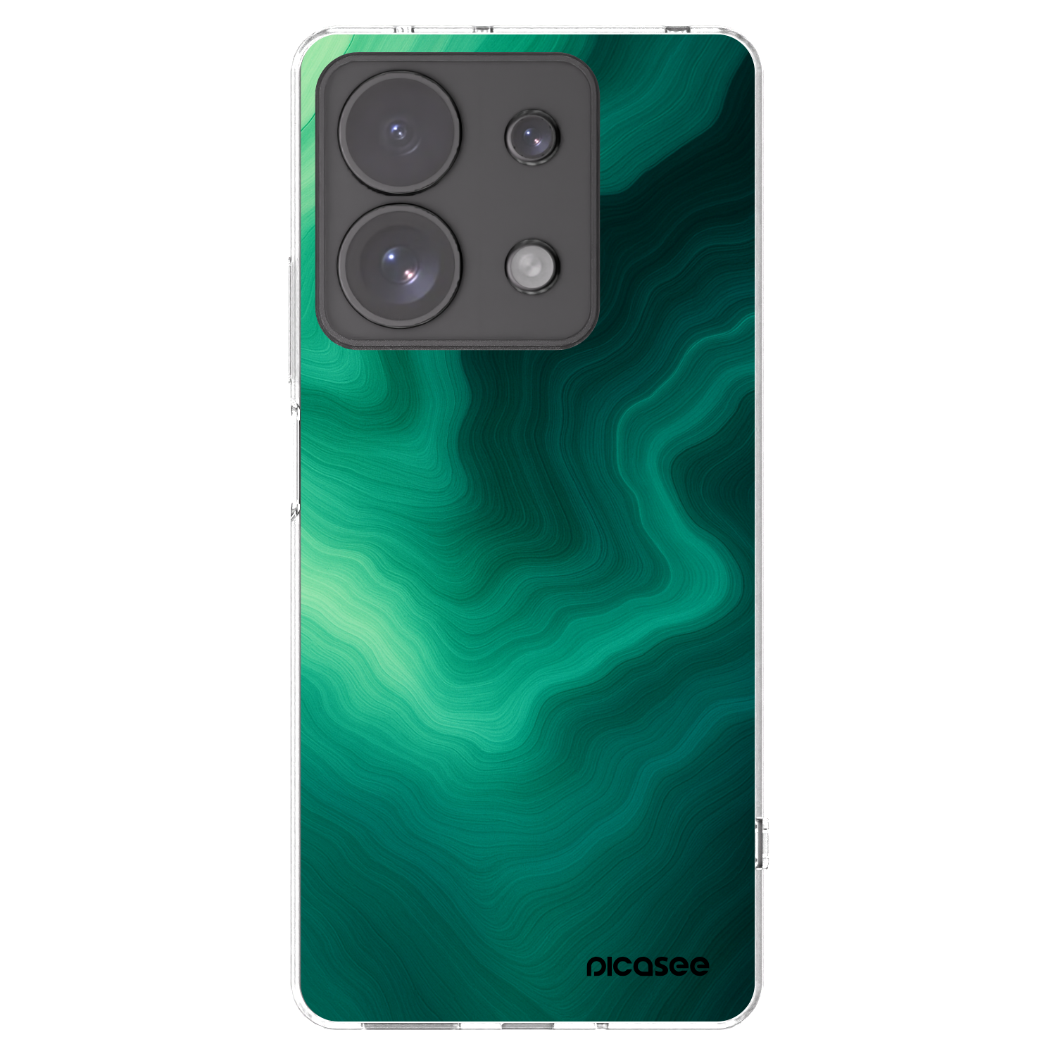 Picasee husă transparentă din silicon pentru Xiaomi Redmi Note 13 Pro 4G - Malachite