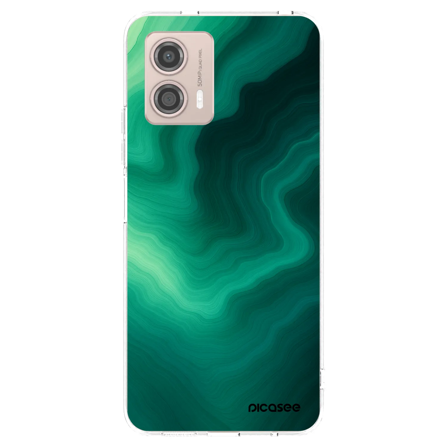 Picasee husă transparentă din silicon pentru Motorola Moto G53 5G - Malachite