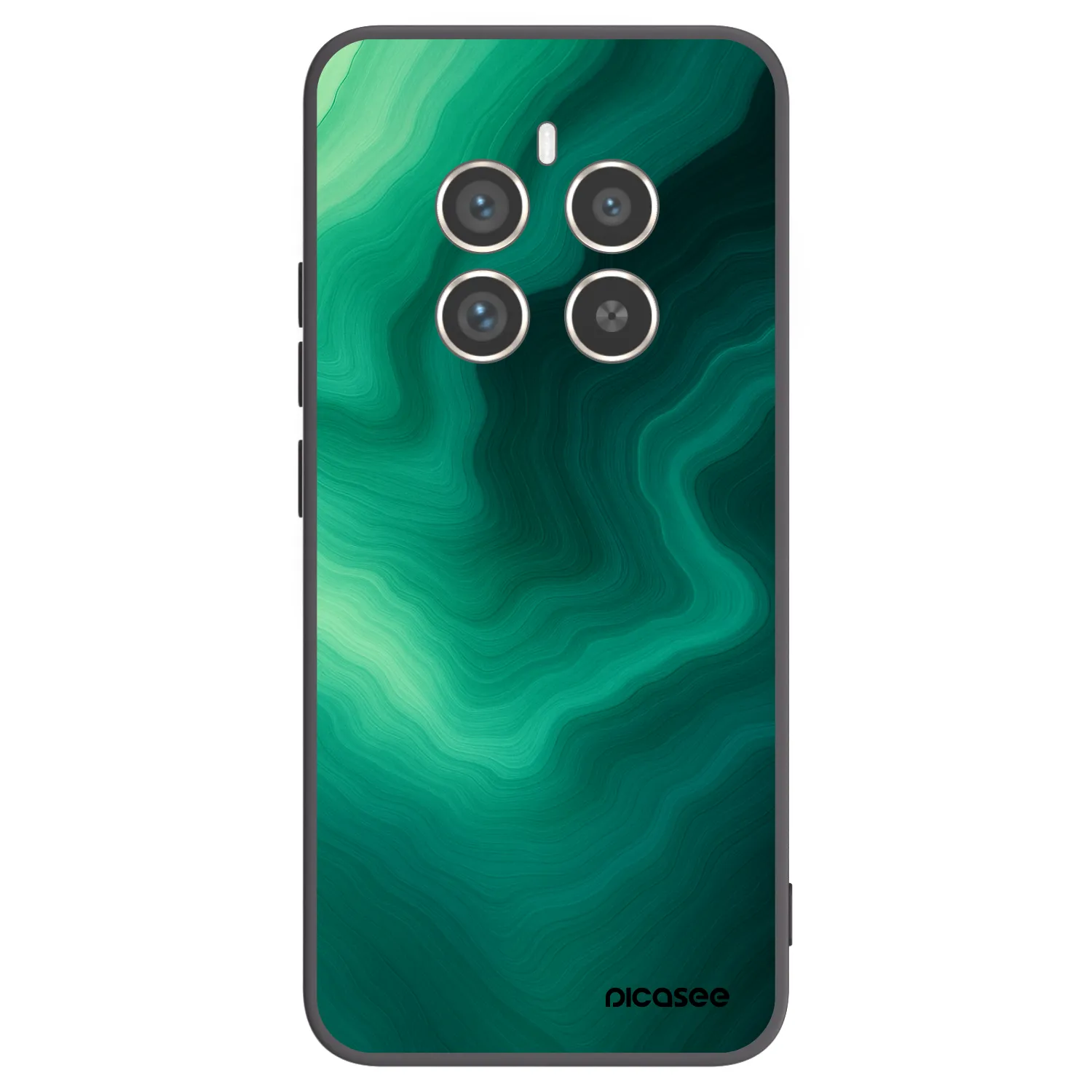 Picasee husă neagră din silicon pentru Realme 12 Pro 5G - Malachite