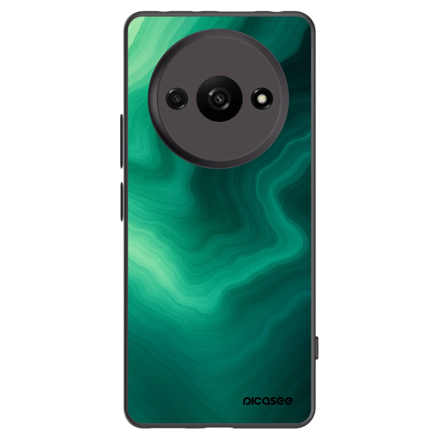 Picasee husă neagră din silicon pentru Xiaomi Redmi A3 - Malachite
