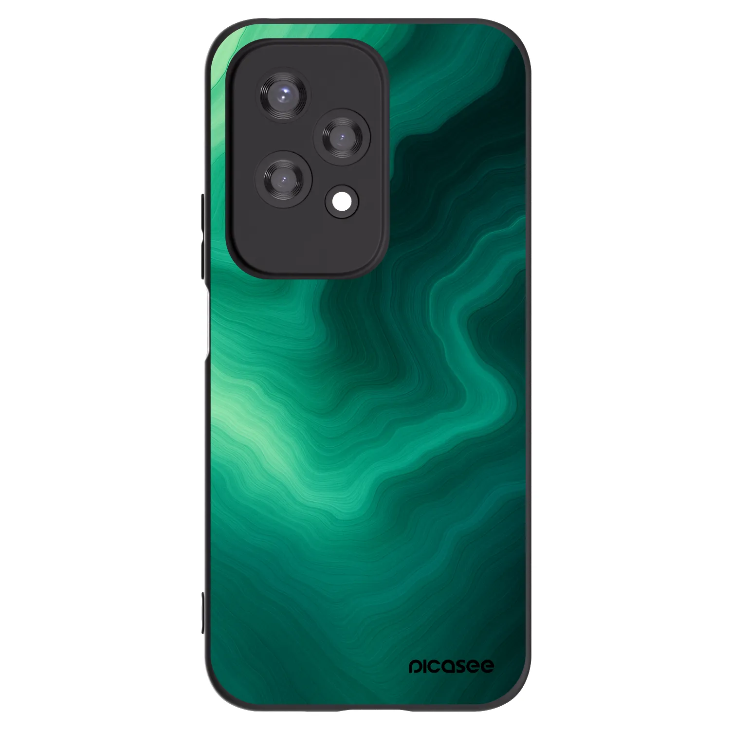 Picasee husă neagră din silicon pentru Honor 200 Lite - Malachite