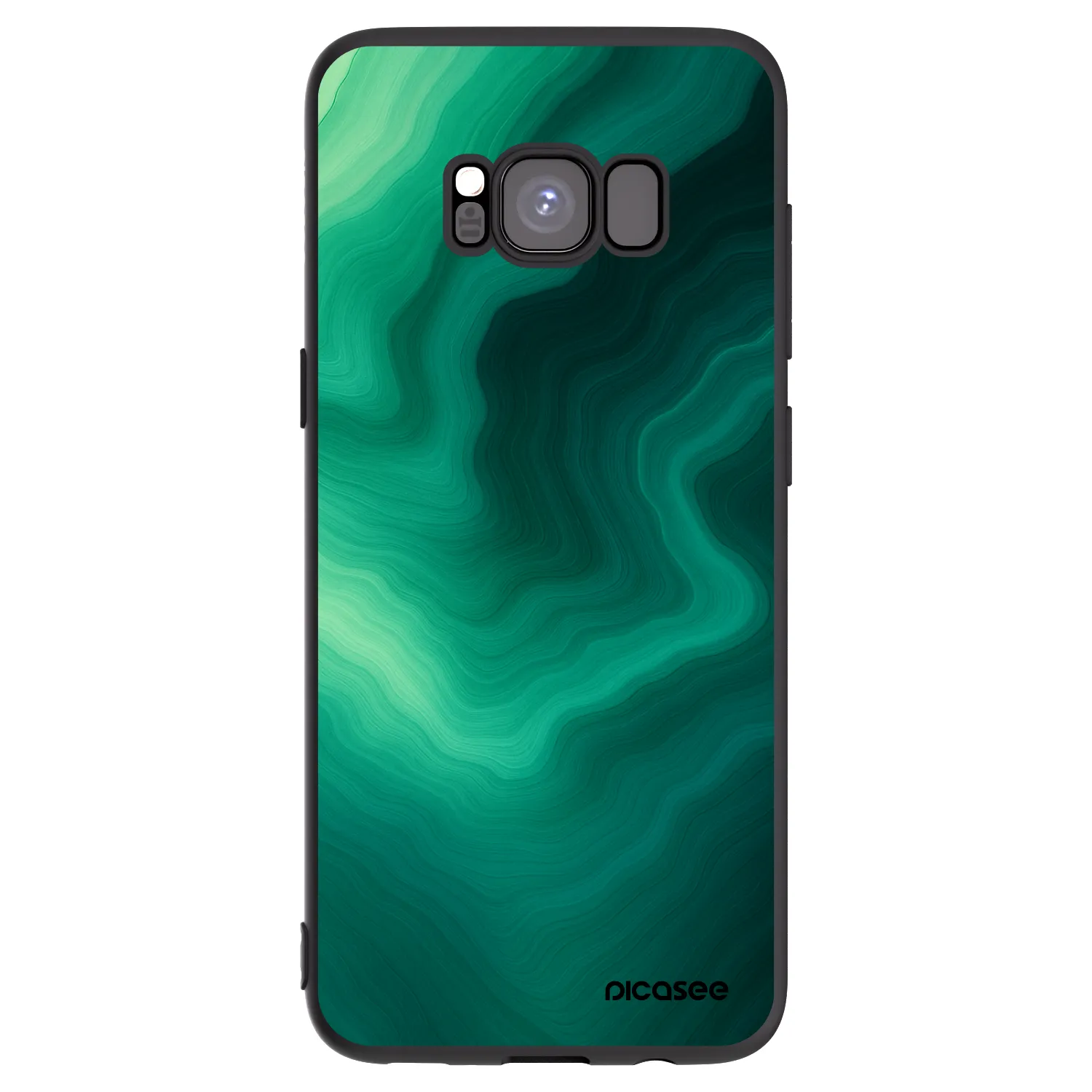Picasee husă neagră din silicon pentru Samsung Galaxy S8 G950F - Malachite