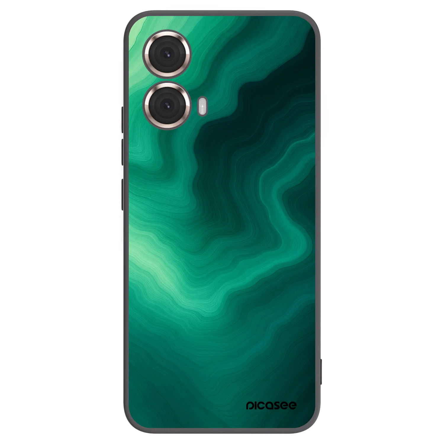 Picasee husă neagră din silicon pentru Motorola Moto G85 - Malachite