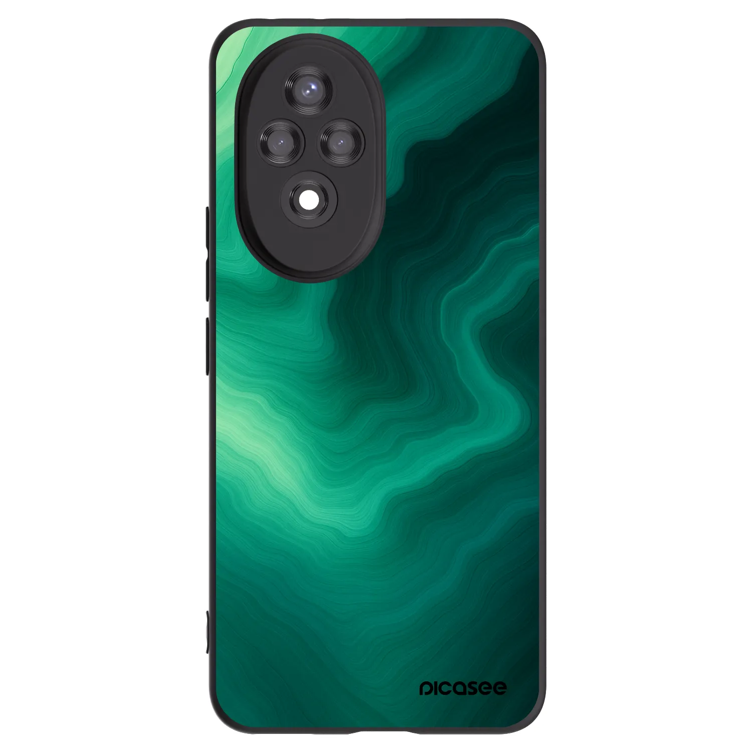 Picasee husă neagră din silicon pentru Honor 200 Pro 5G - Malachite