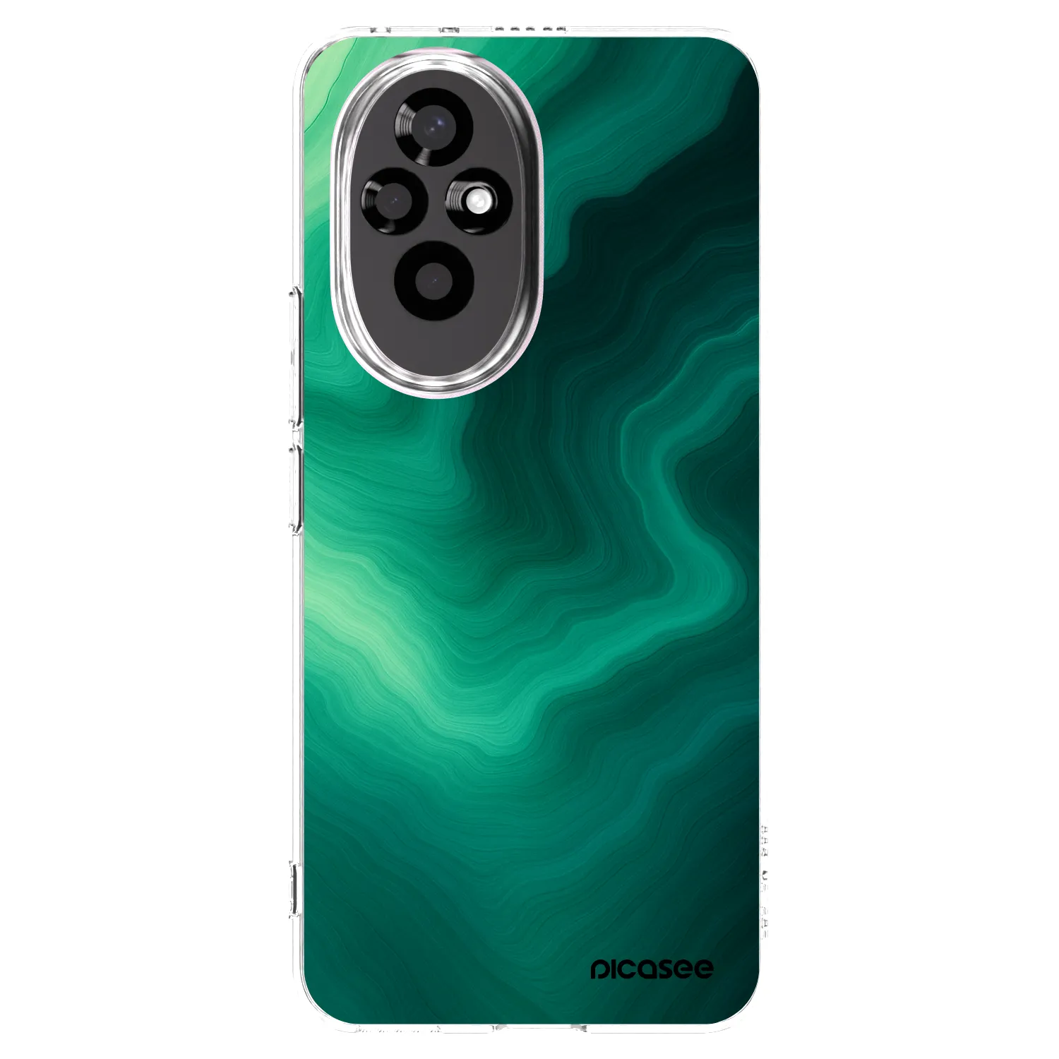 Picasee husă transparentă din silicon pentru Honor 200 Pro 5G - Malachite
