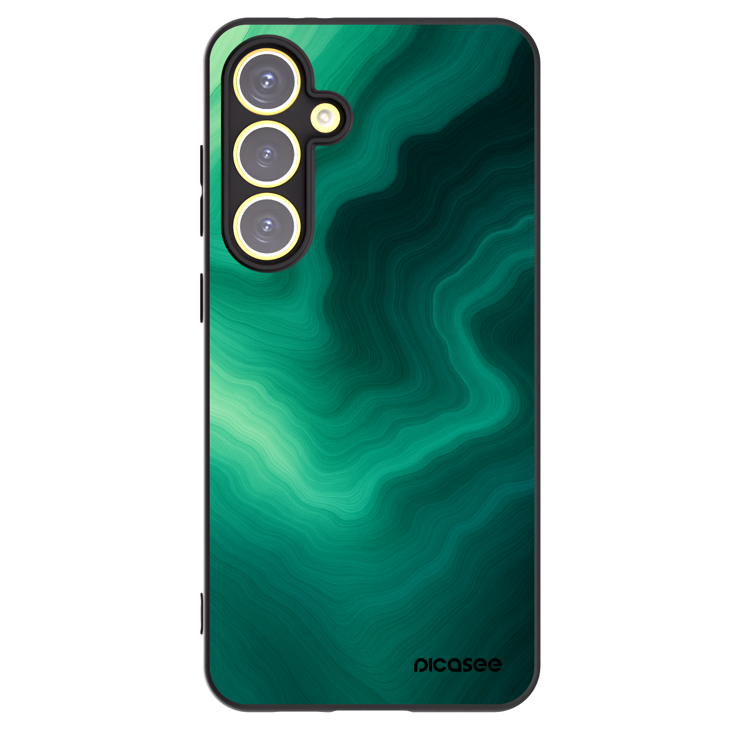 Picasee husă neagră din silicon pentru Samsung Galaxy S24 FE S721B - Malachite