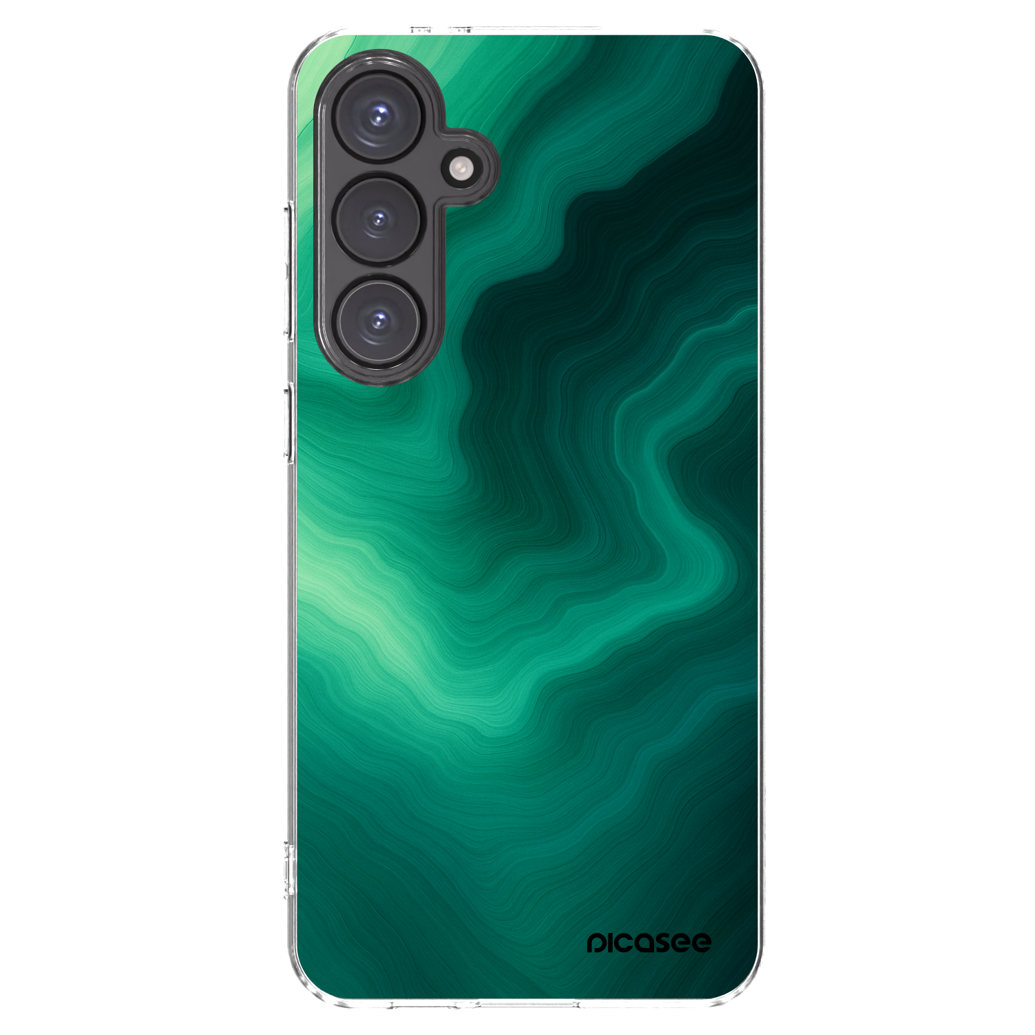 Picasee husă transparentă din silicon pentru Samsung Galaxy S24 FE S721B - Malachite