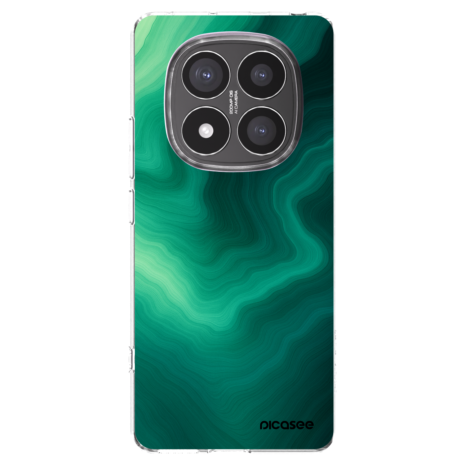 Picasee husă transparentă din silicon pentru Xiaomi Redmi Note 14 Pro+ 5G - Malachite