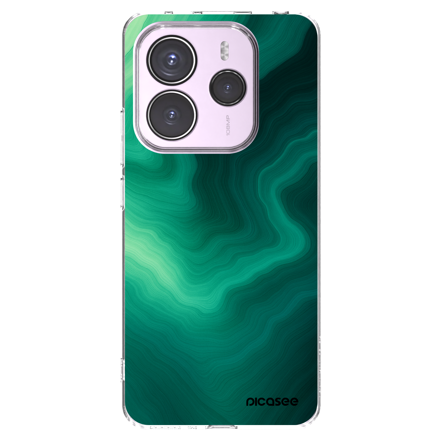 Picasee husă transparentă din silicon pentru Xiaomi Redmi Note 14 5G - Malachite