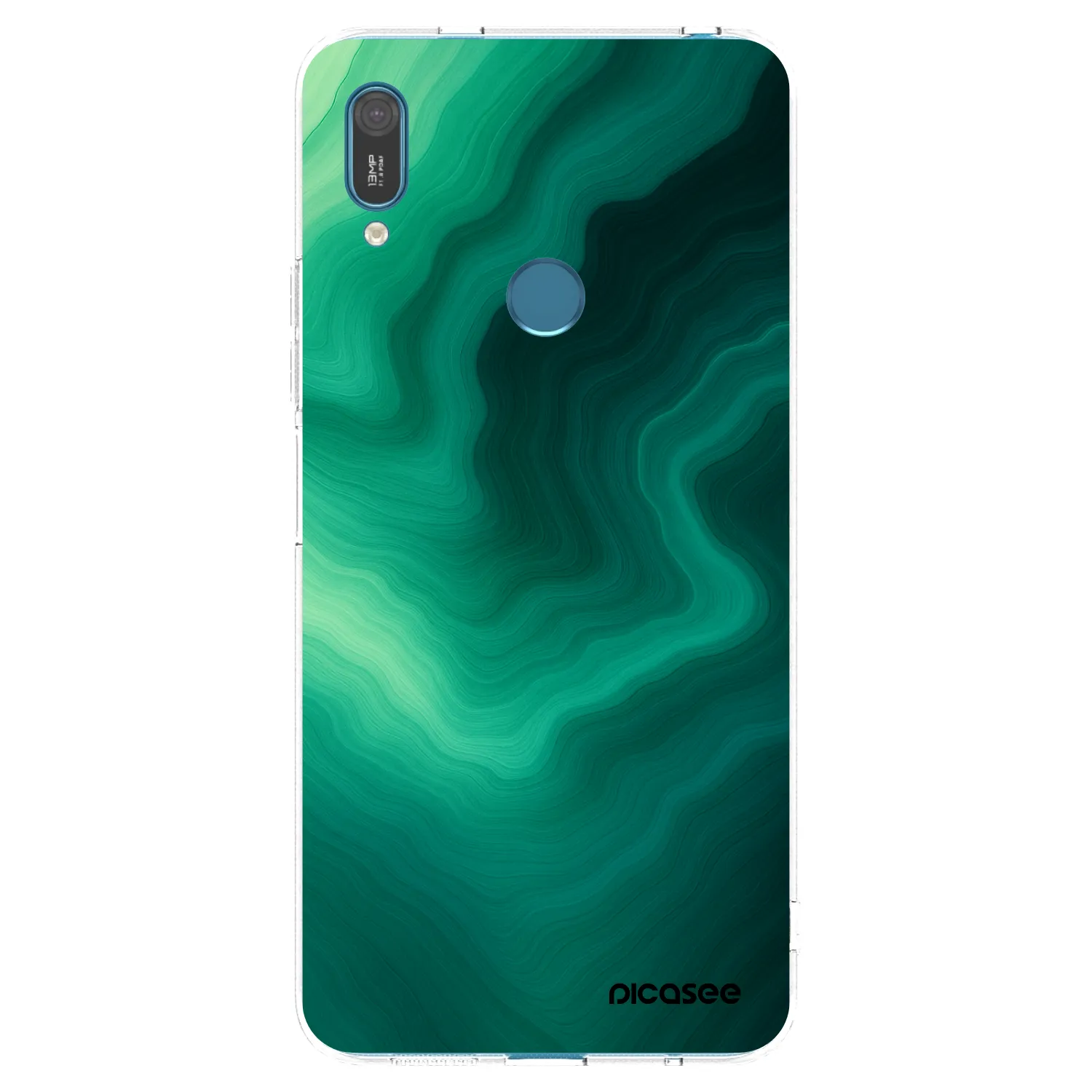 Picasee husă transparentă din silicon pentru Huawei Y7 2019 - Malachite