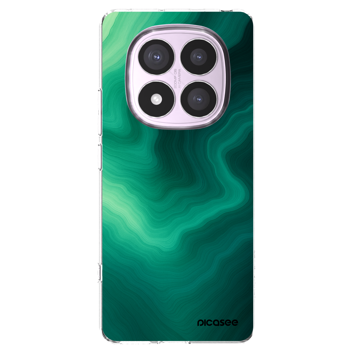 Picasee husă transparentă din silicon pentru Xiaomi Redmi Note 14 Pro 4G - Malachite