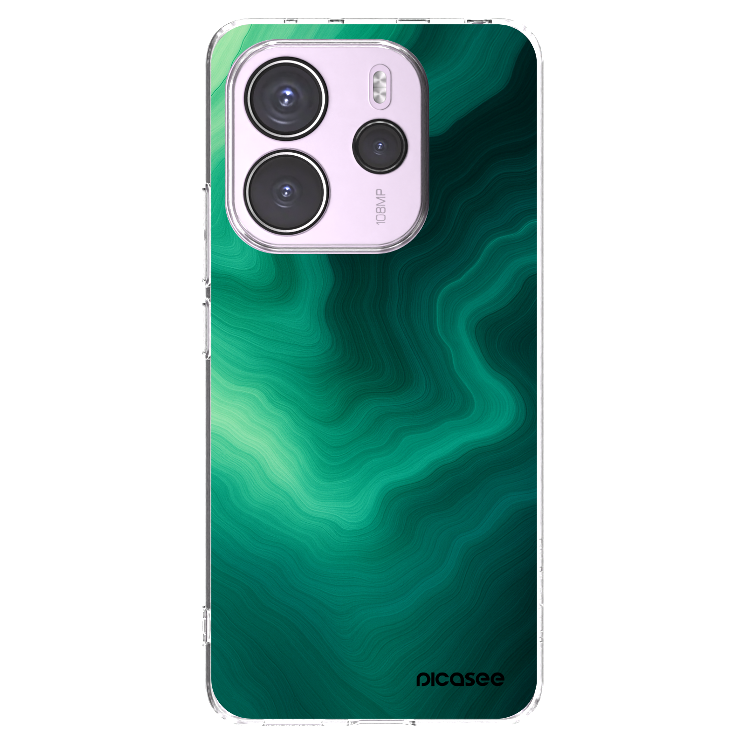 Picasee husă transparentă din silicon pentru Xiaomi Redmi Note 14 4G - Malachite