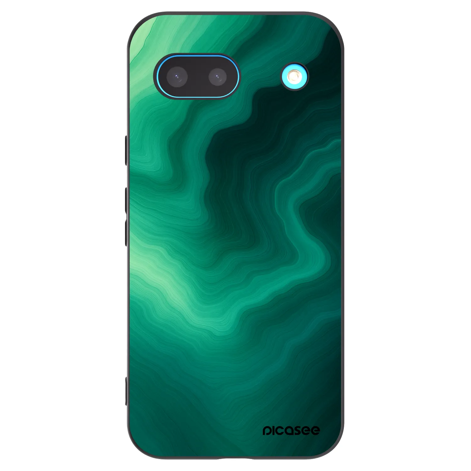 Picasee husă neagră din silicon pentru Google Pixel 8a - Malachite