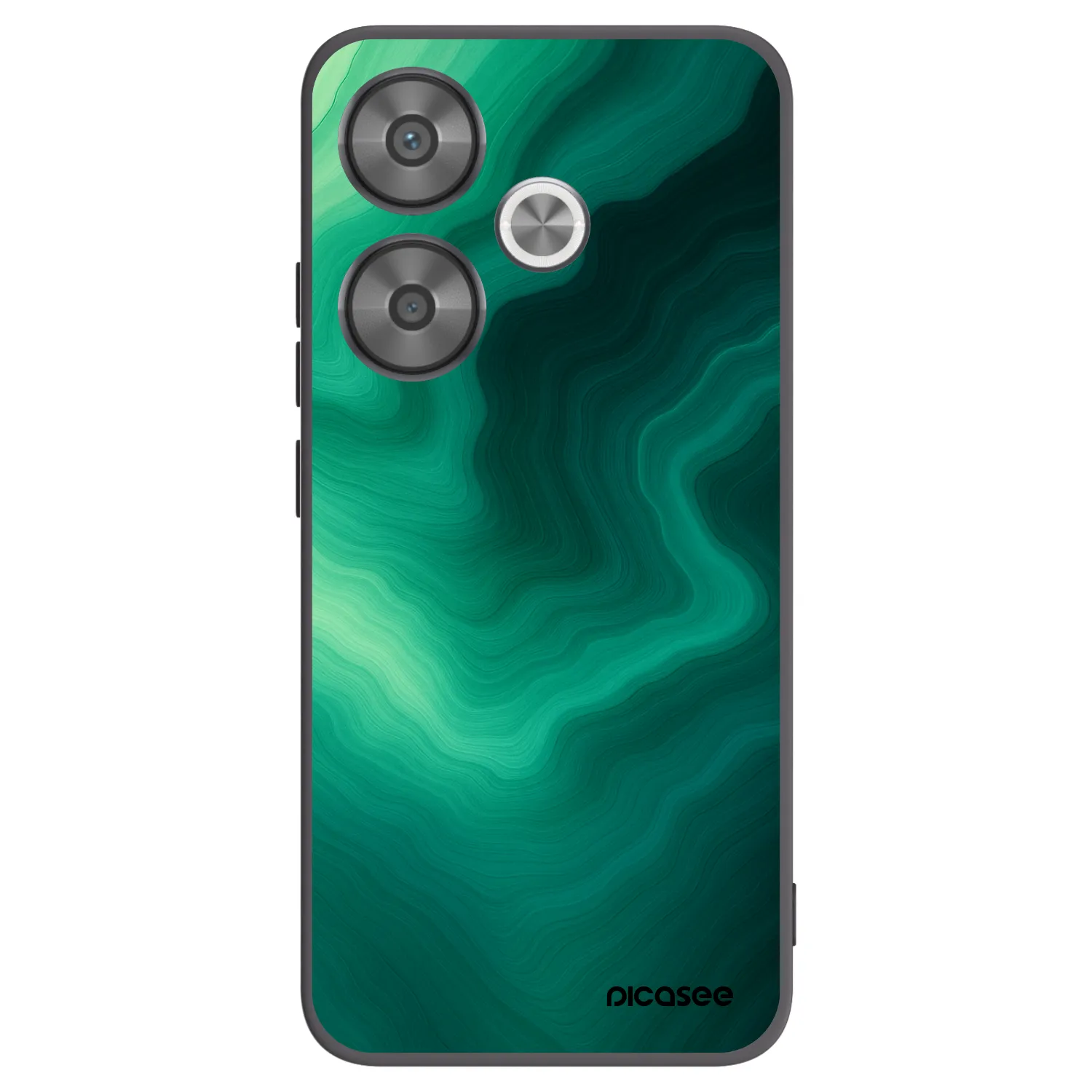 Picasee husă neagră din silicon pentru Xiaomi Poco F6 - Malachite