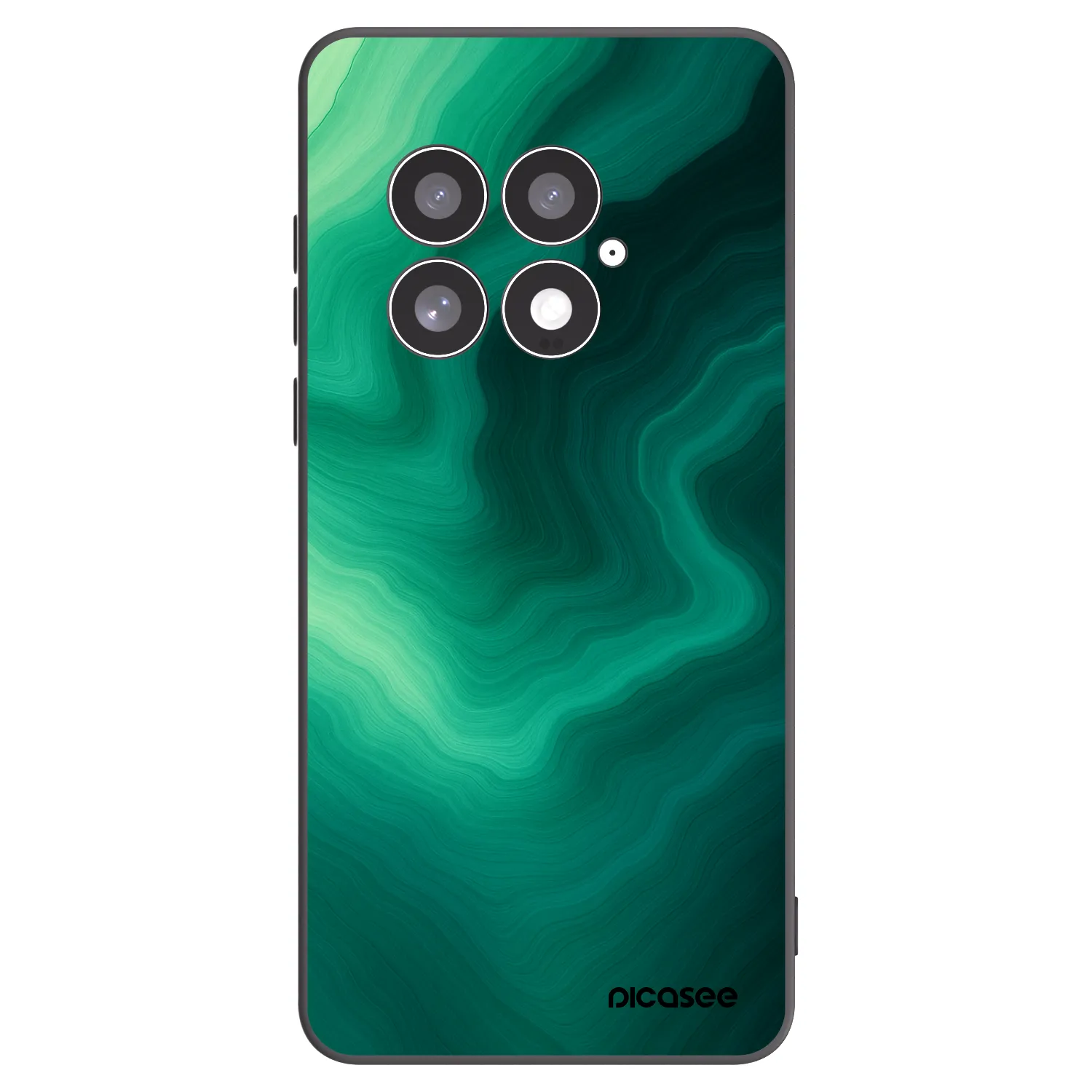Picasee husă neagră din silicon pentru OnePlus 13 5G - Malachite