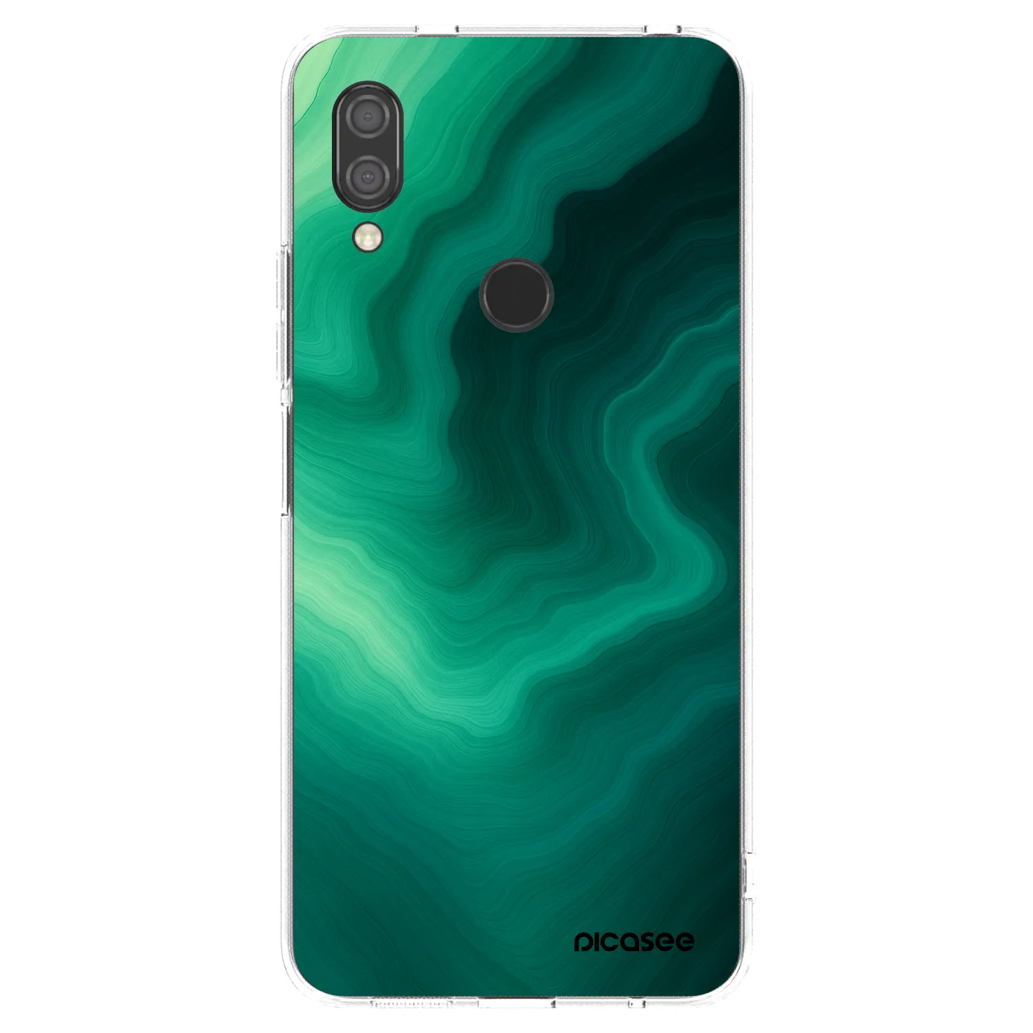 Picasee husă transparentă din silicon pentru Xiaomi Redmi 7 - Malachite
