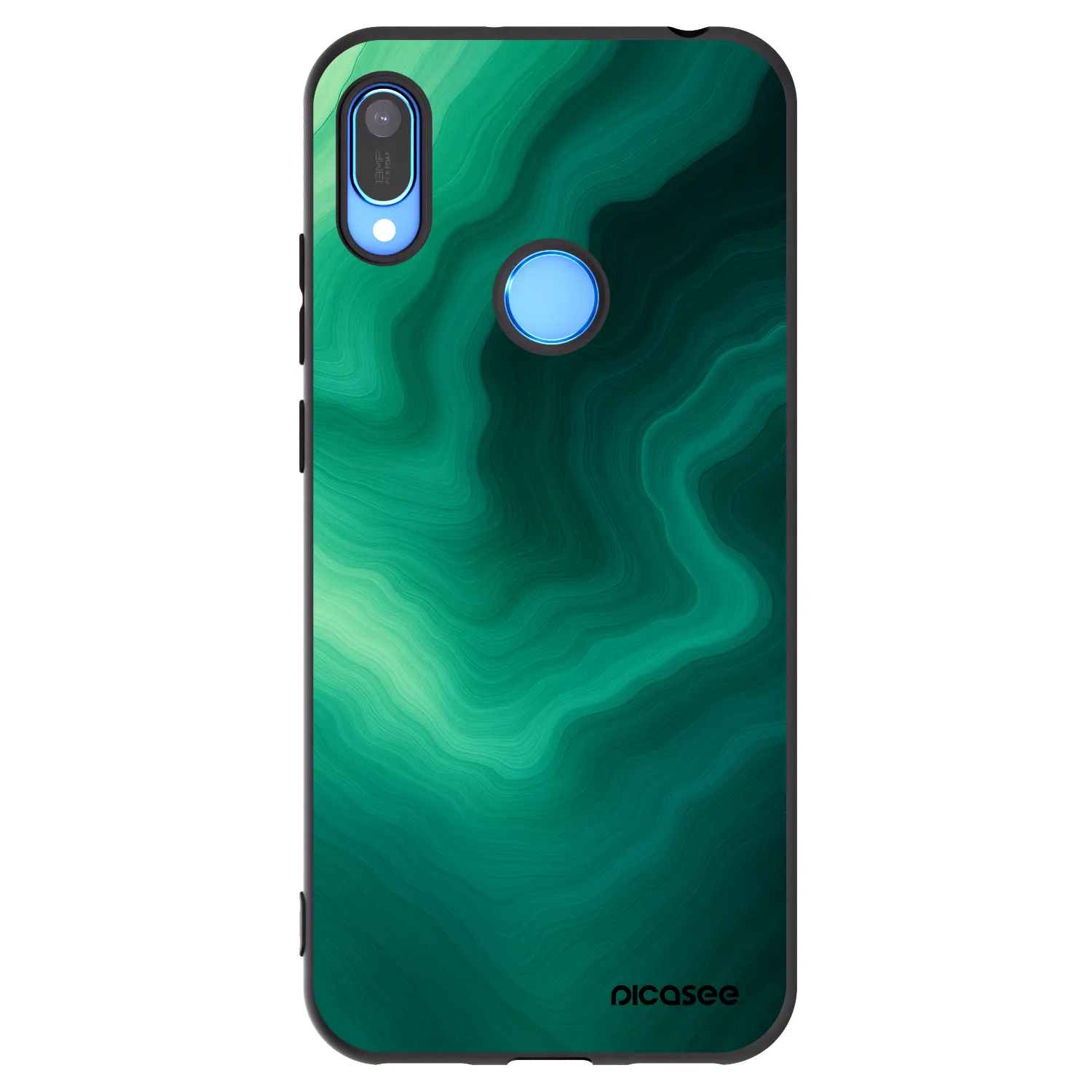 Picasee husă neagră din silicon pentru Huawei Y6 2019 - Malachite