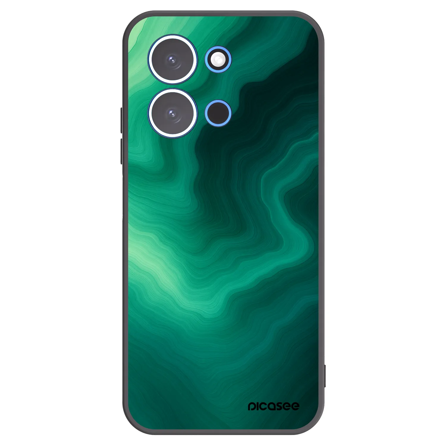 Picasee husă neagră din silicon pentru Xiaomi Redmi 15C 4G - Malachite