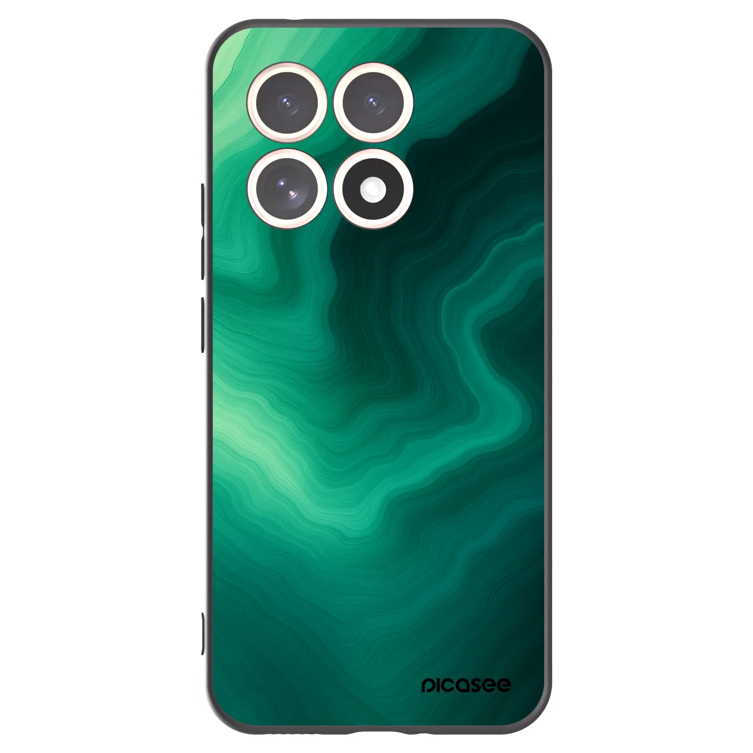 Picasee husă neagră din silicon pentru Xiaomi 15T - Malachite