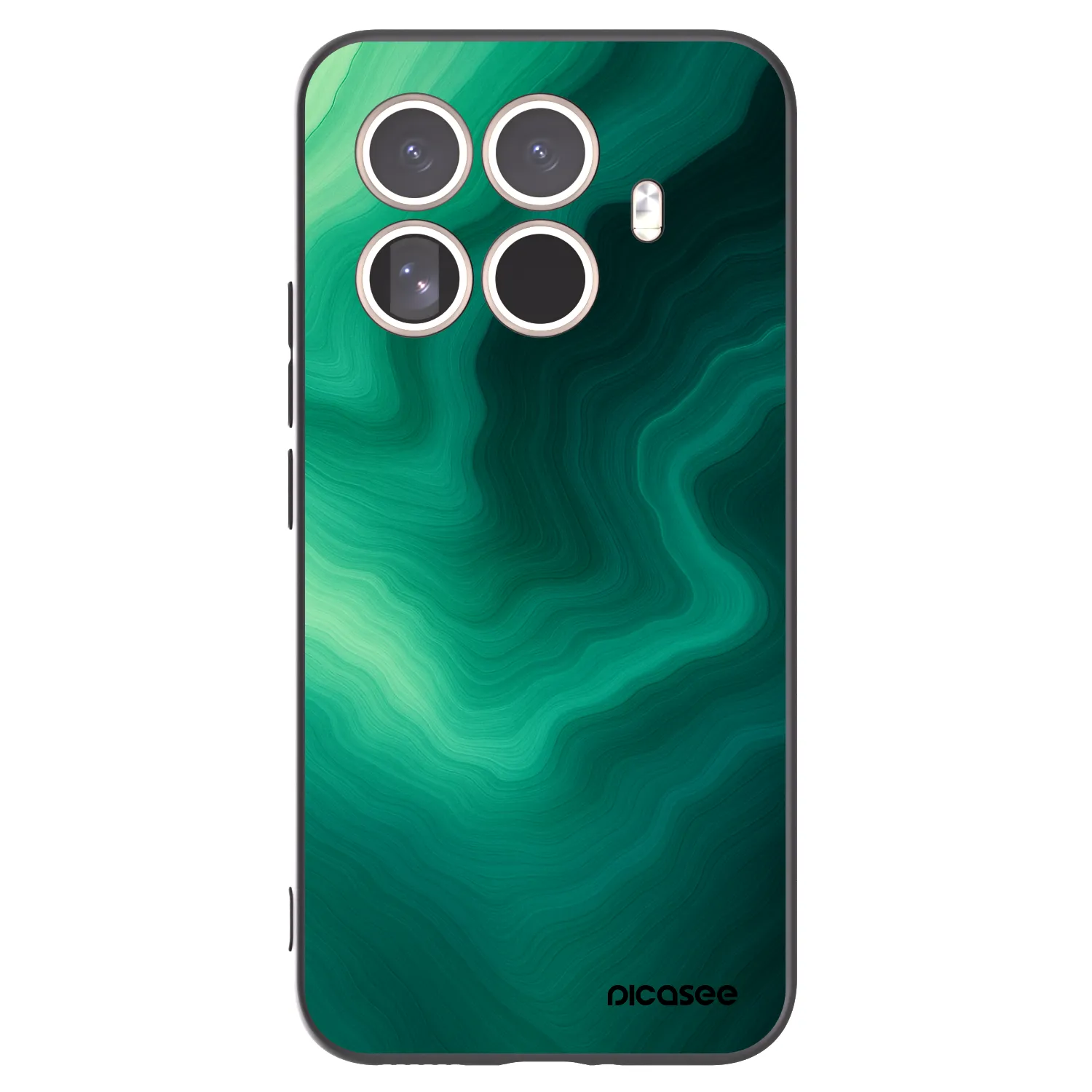 Picasee husă neagră din silicon pentru Xiaomi 15T Pro - Malachite
