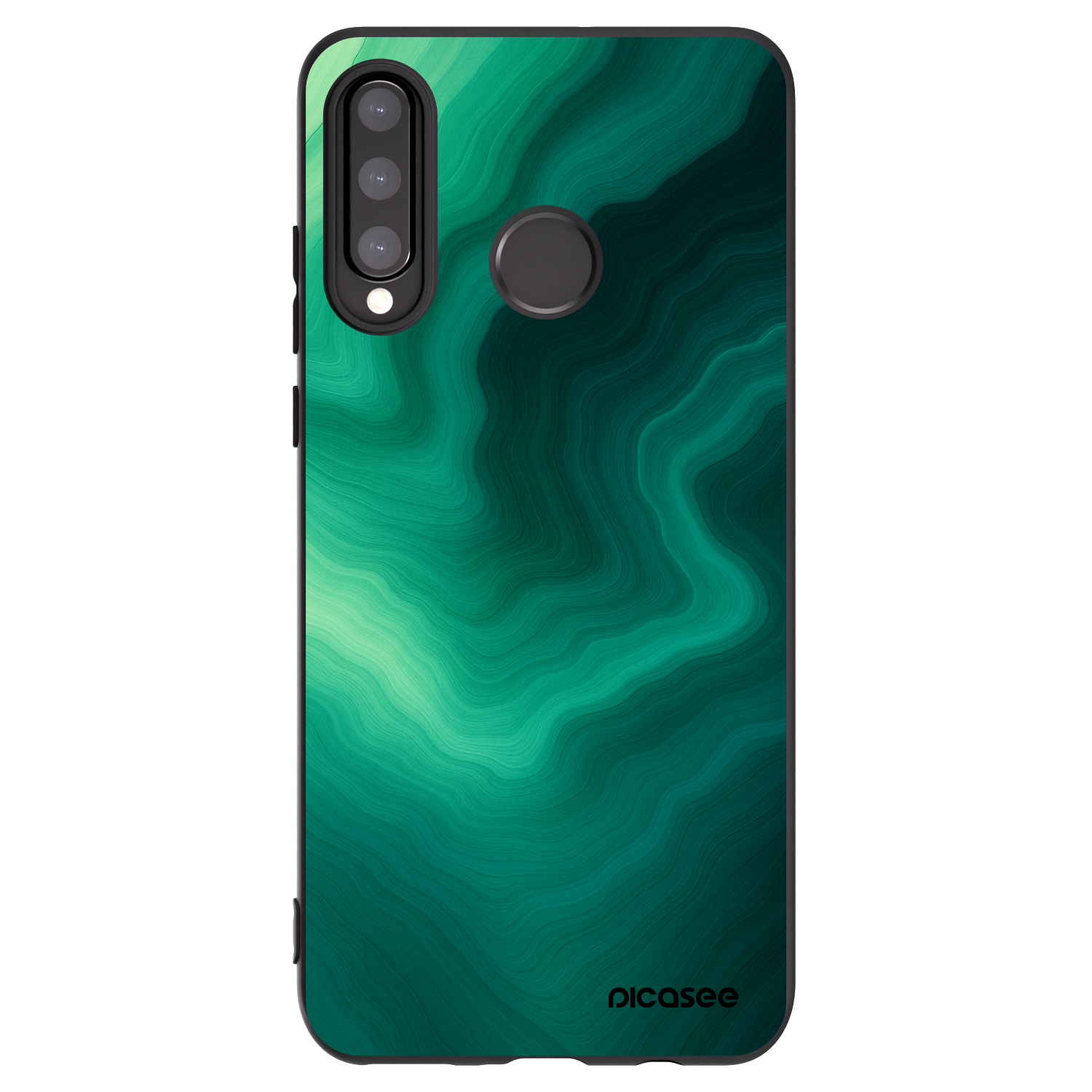 Picasee husă neagră din silicon pentru Huawei P30 Lite - Malachite