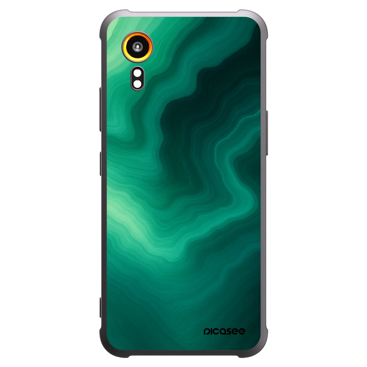 Picasee husă neagră din silicon pentru Samsung Galaxy Xcover 7 - Malachite