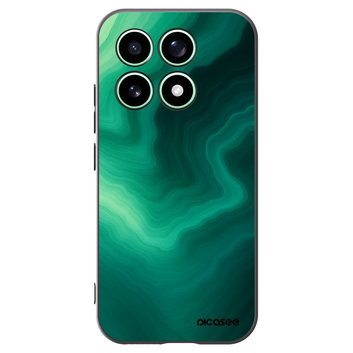 Picasee husă neagră din silicon pentru Xiaomi 17 - Malachite