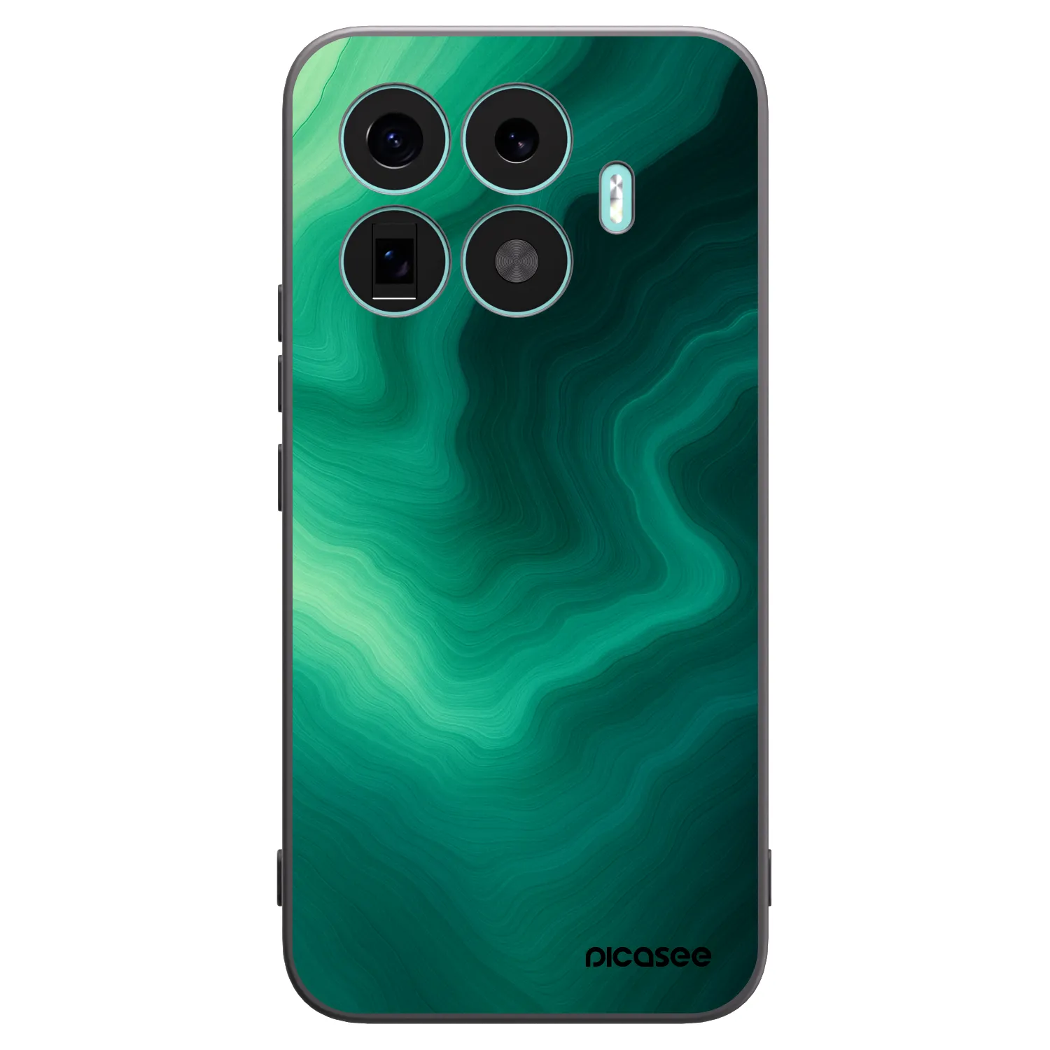Picasee husă neagră din silicon pentru Xiaomi 17T Pro - Malachite