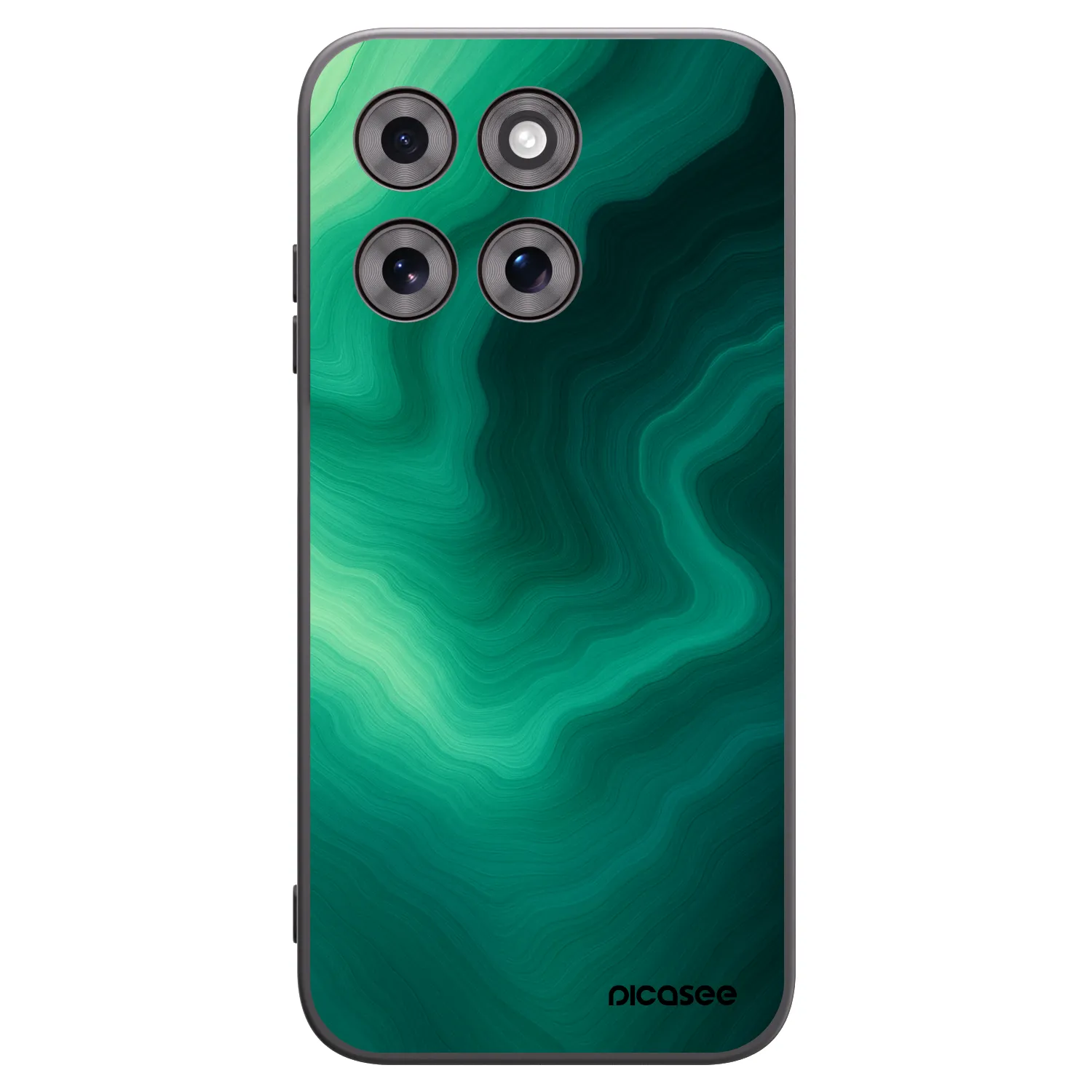 Picasee husă neagră din silicon pentru Motorola Moto G77 - Malachite