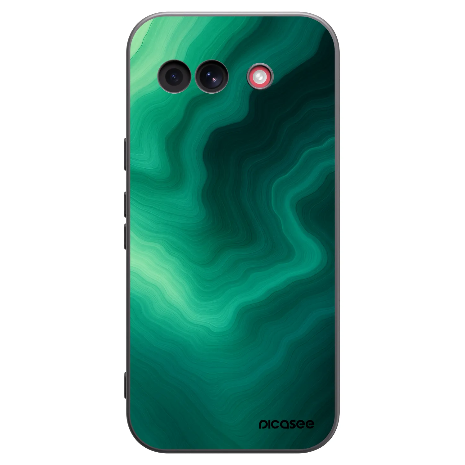 Picasee husă neagră din silicon pentru Google Pixel 10a - Malachite
