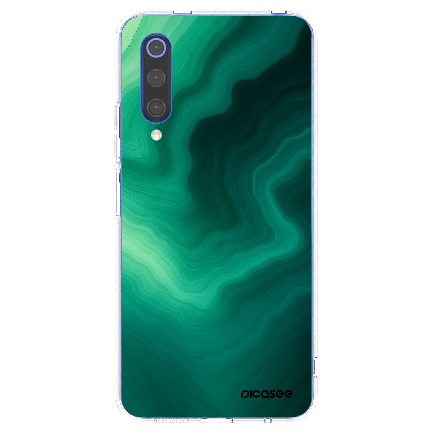 Picasee husă transparentă din silicon pentru Xiaomi Mi 9 SE - Malachite