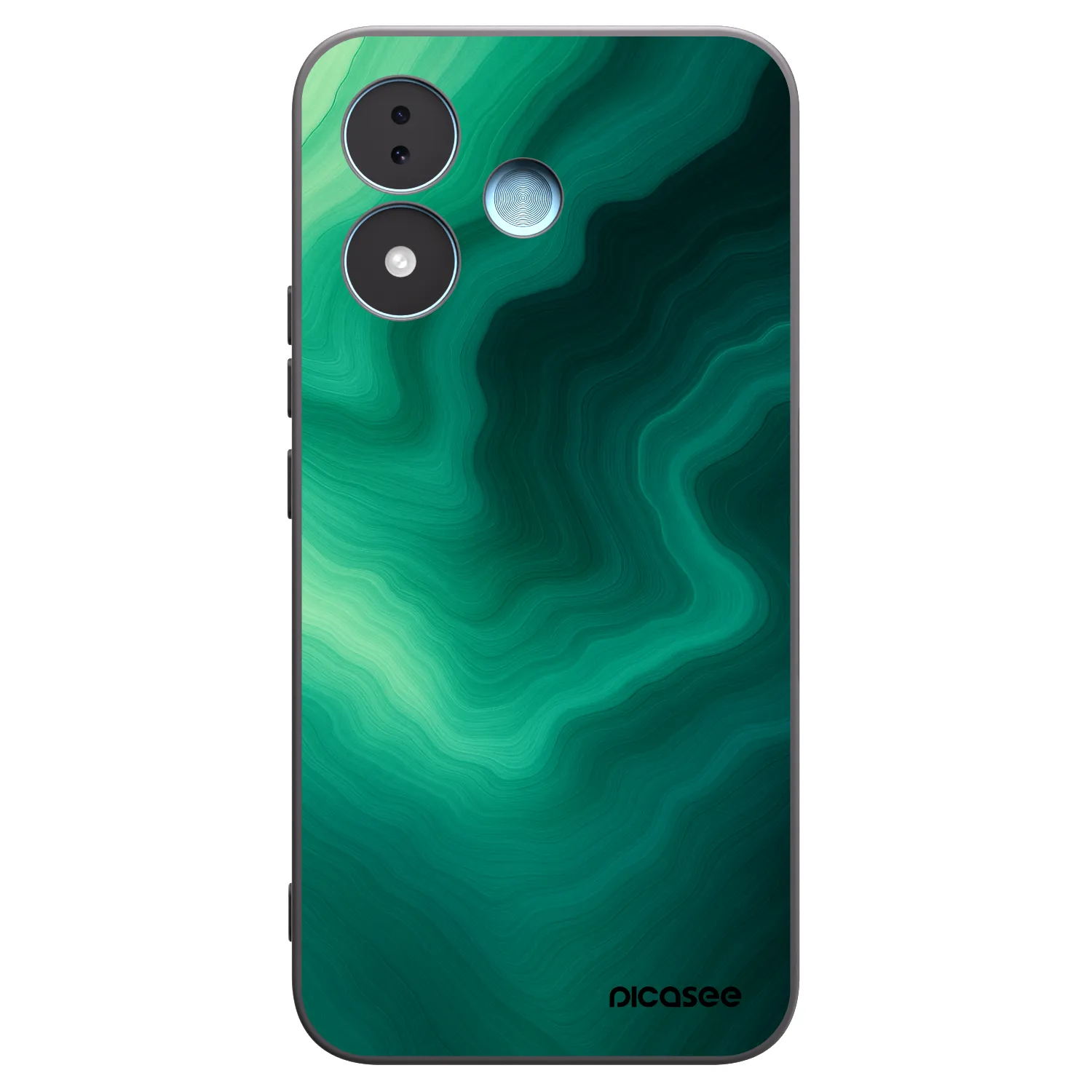 Picasee husă neagră din silicon pentru Xiaomi Redmi Note 17 5G - Malachite