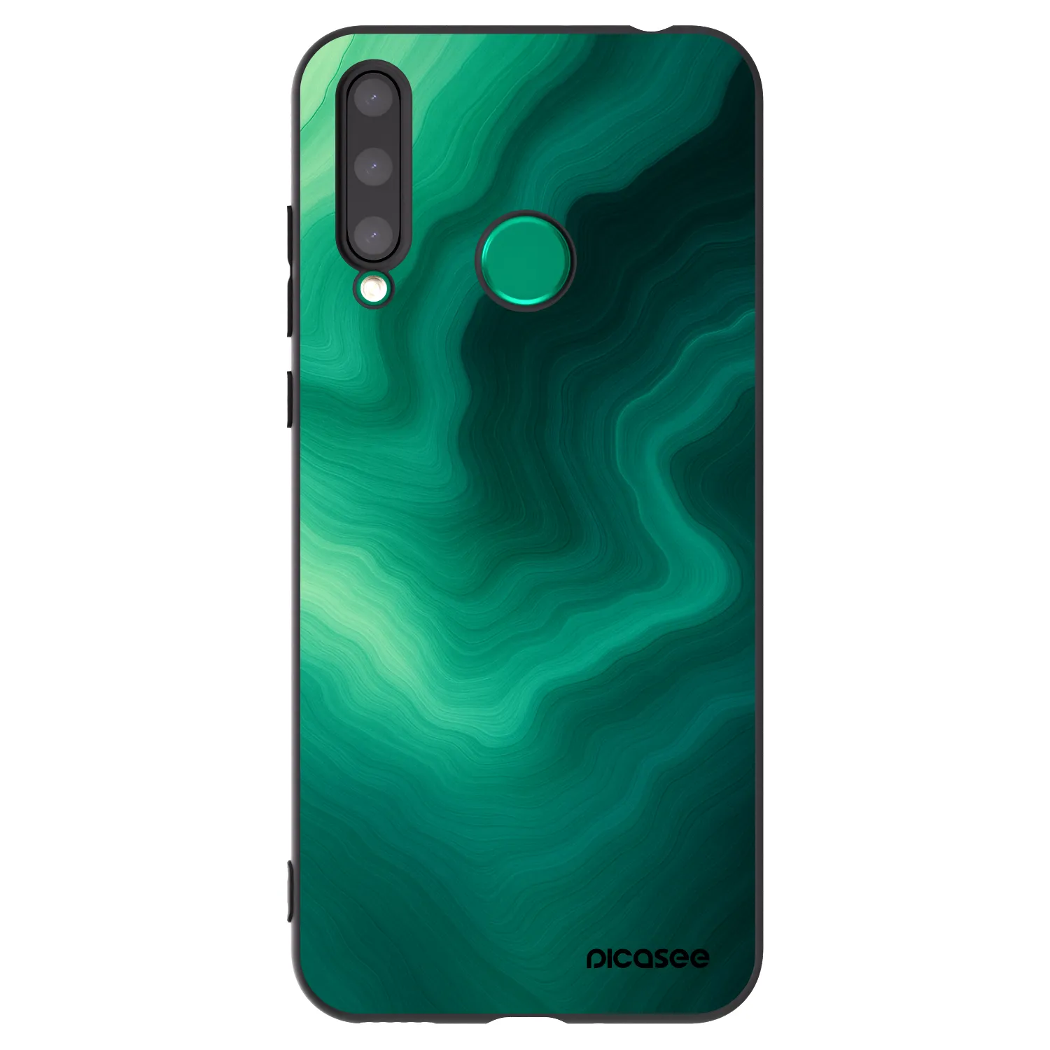 Picasee husă neagră din silicon pentru Honor 20 Lite - Malachite