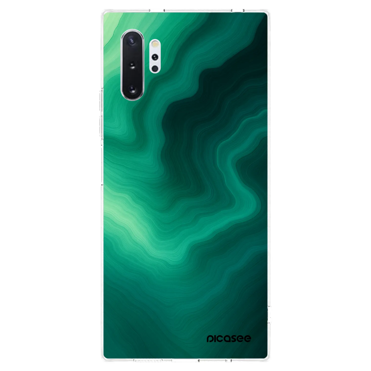 Picasee husă transparentă din silicon pentru Samsung Galaxy Note 10+ N975F - Malachite