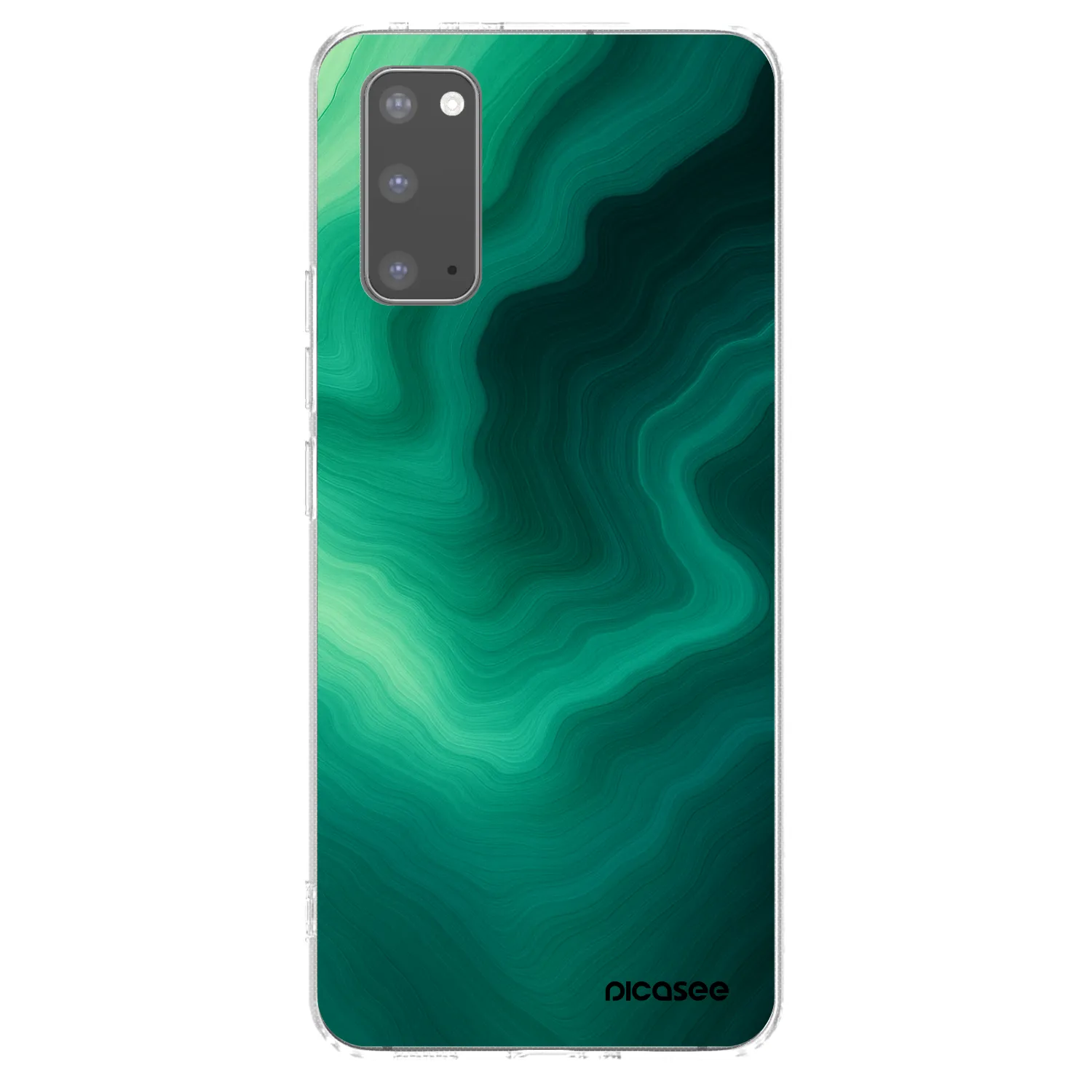 Picasee husă transparentă din silicon pentru Samsung Galaxy S20 G980F - Malachite