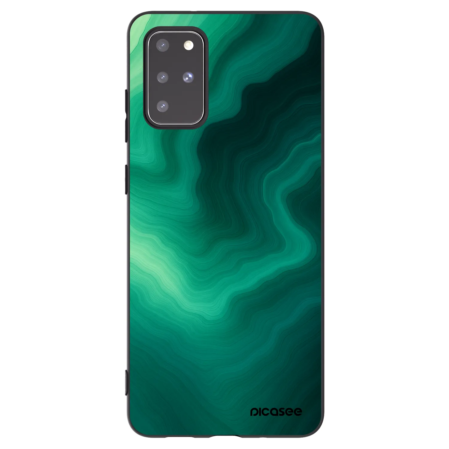 Picasee husă neagră din silicon pentru Samsung Galaxy S20+ G985F - Malachite