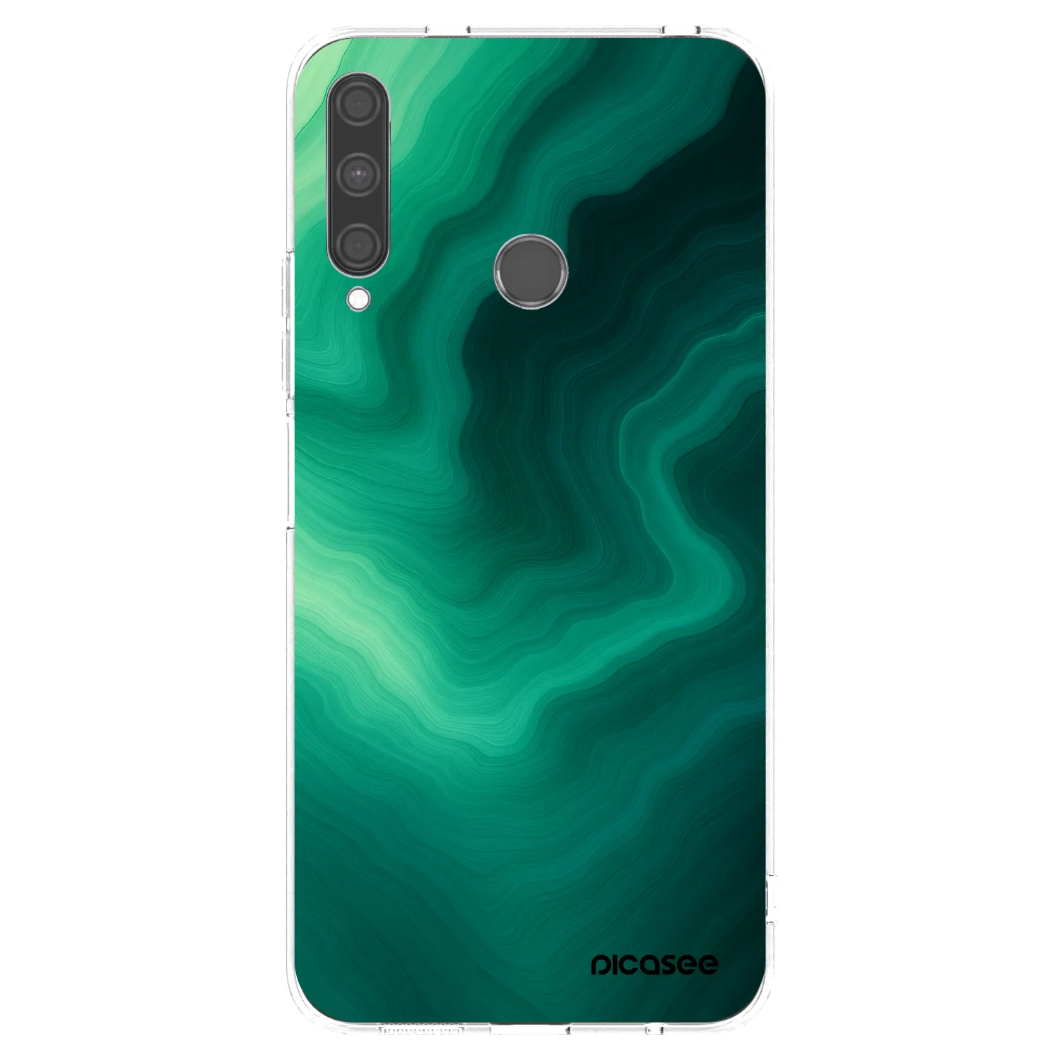 Picasee husă transparentă din silicon pentru Huawei P40 Lite E - Malachite