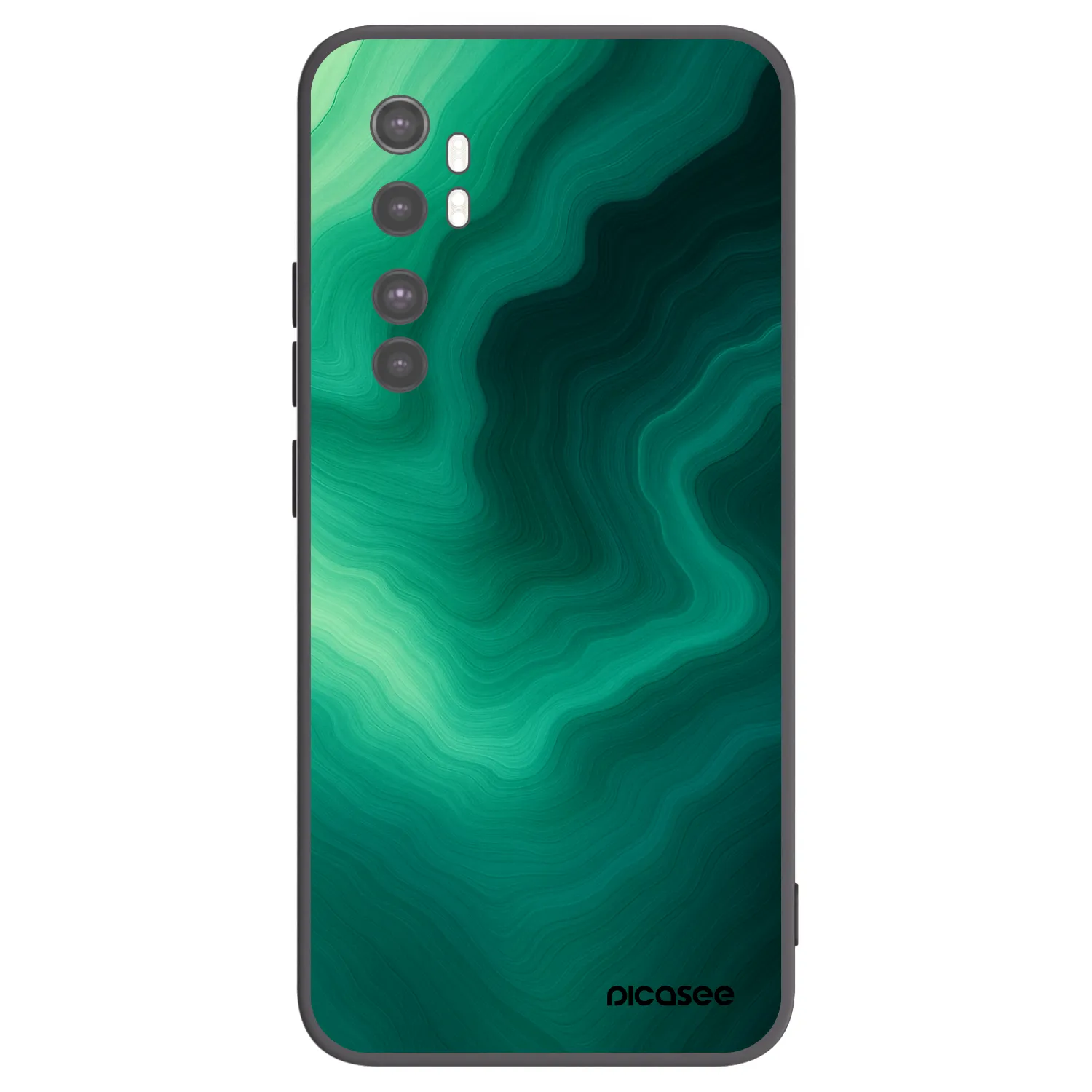 Picasee husă neagră din silicon pentru Xiaomi Mi Note 10 Lite - Malachite