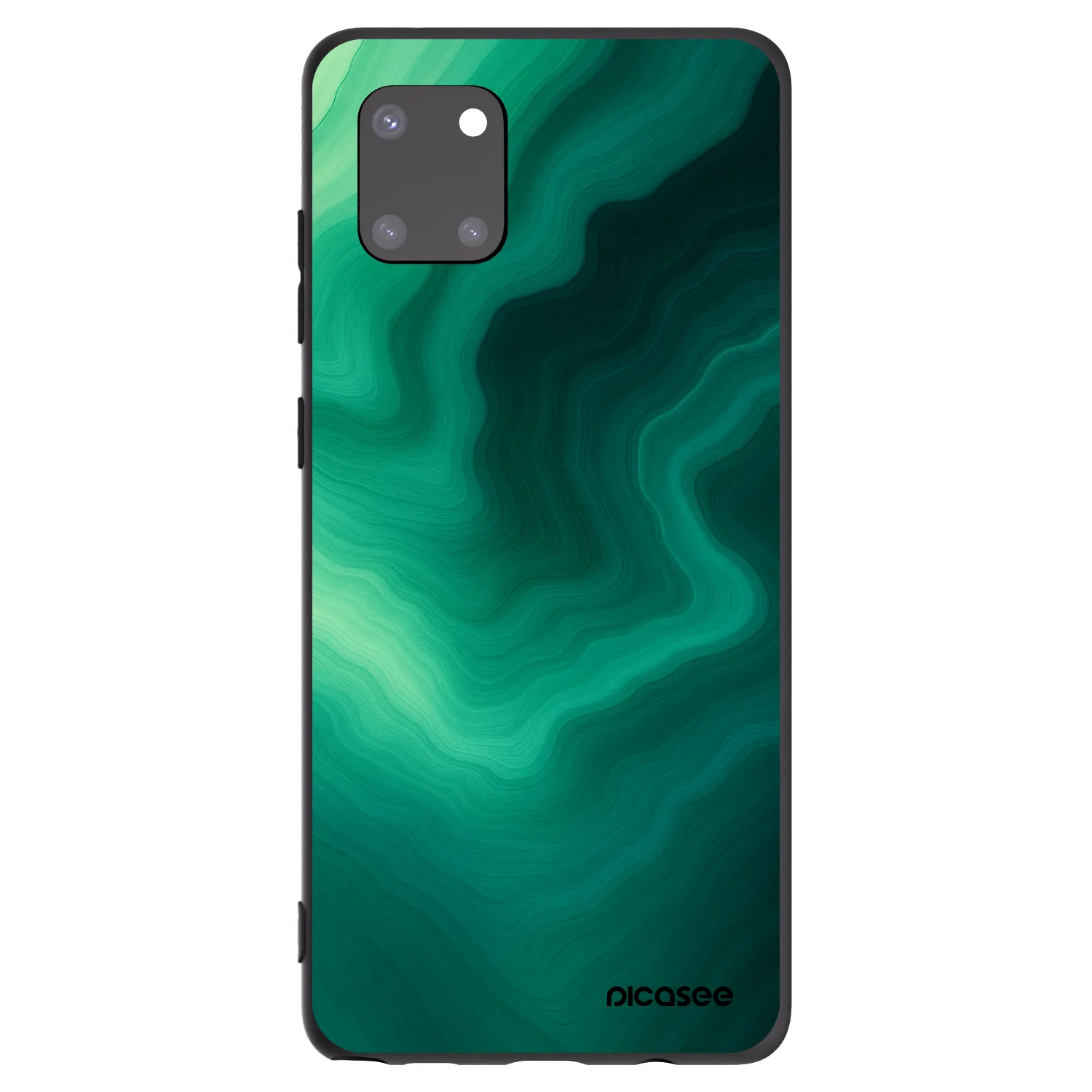 Picasee husă neagră din silicon pentru Samsung Galaxy Note 10 Lite N770F - Malachite