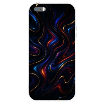 Picasee husă transparentă din silicon pentru Apple iPhone 5/5S/SE - Noir