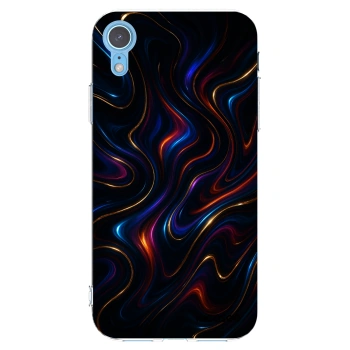 Picasee husă transparentă din silicon pentru Apple iPhone XR - Noir