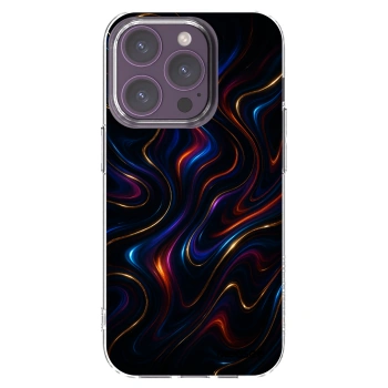 Picasee husă transparentă din silicon pentru Apple iPhone 14 Pro - Noir