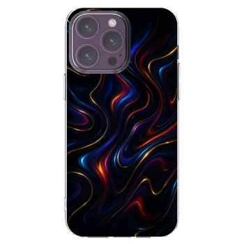 Picasee husă transparentă din silicon pentru Apple iPhone 14 Pro Max - Noir