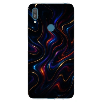 Picasee husă transparentă din silicon pentru Huawei Y7 2019 - Noir
