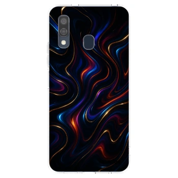 Picasee husă transparentă din silicon pentru Samsung Galaxy A40 A405F - Noir