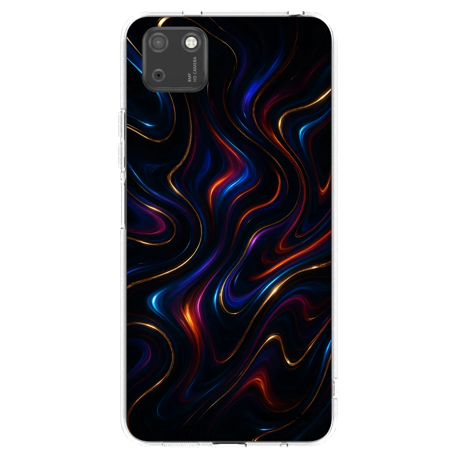 Picasee husă transparentă din silicon pentru Huawei Y5P - Noir