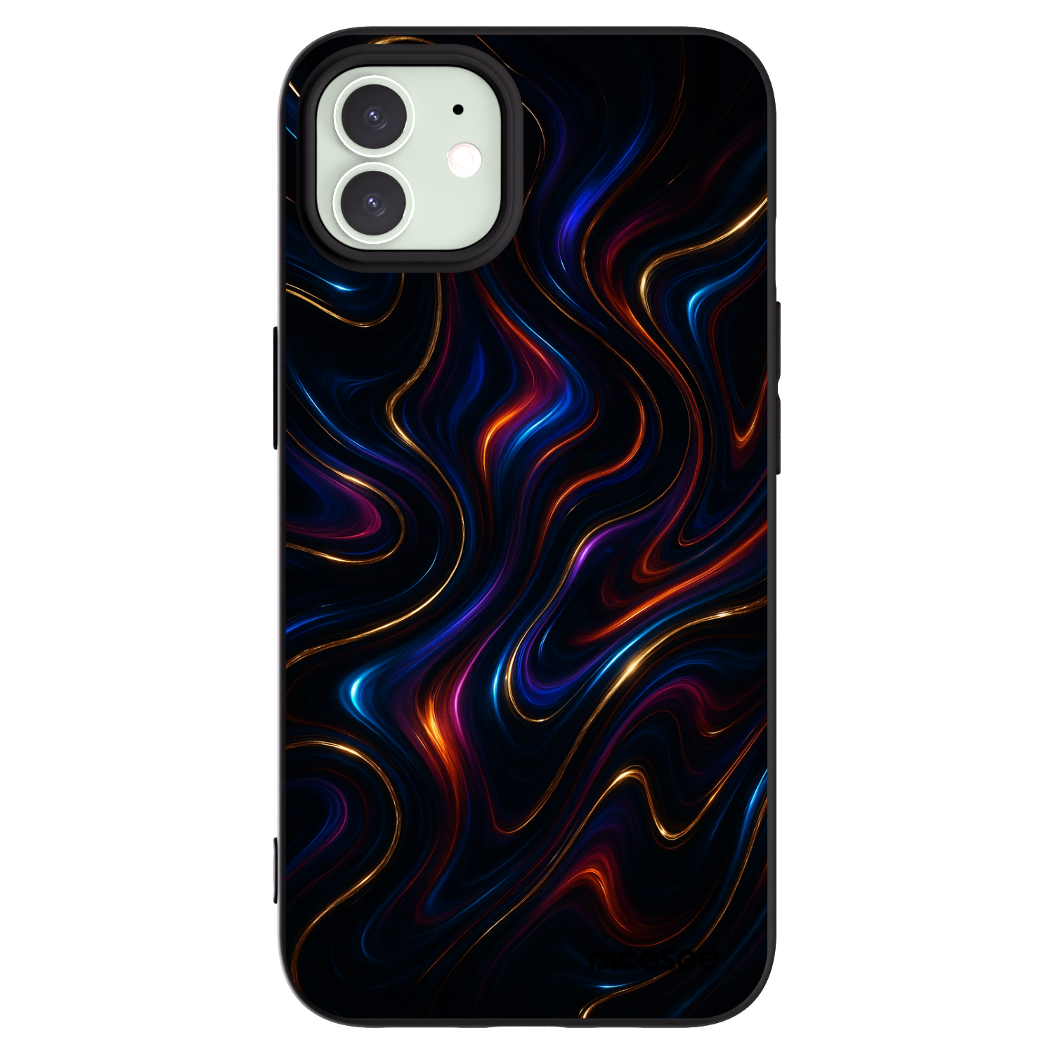Picasee husă neagră din silicon pentru Apple iPhone 12 Pro - Noir