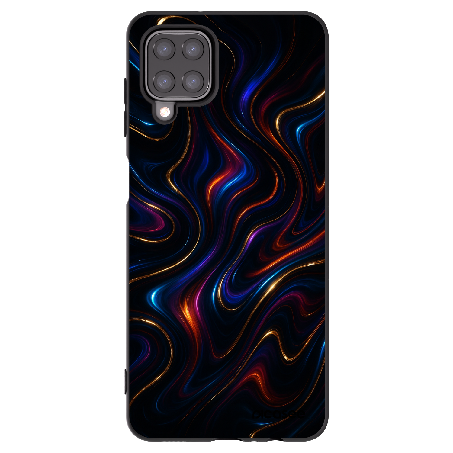 Picasee husă neagră din silicon pentru Samsung Galaxy A12 A125F - Noir