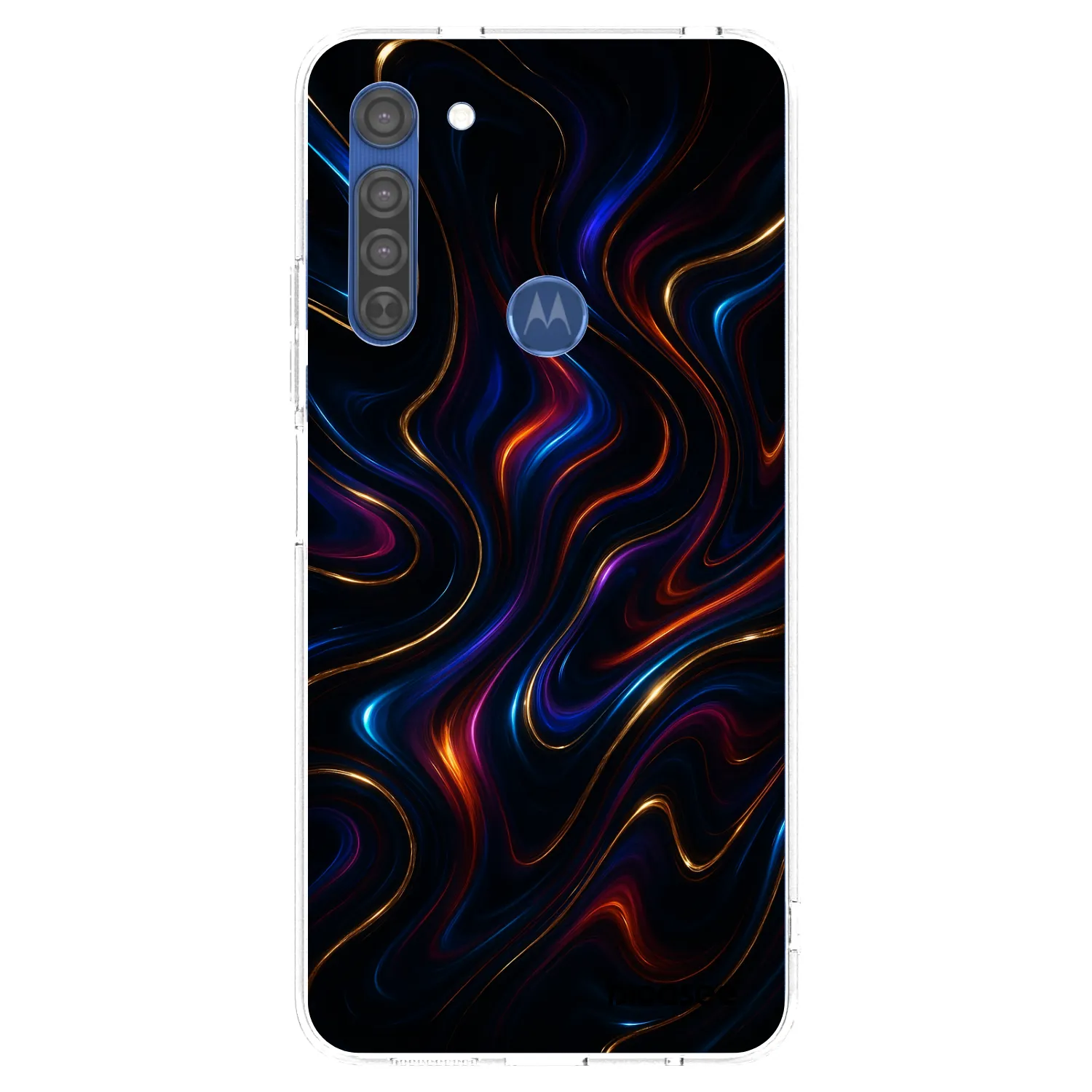 Picasee husă transparentă din silicon pentru Motorola Moto G8 - Noir