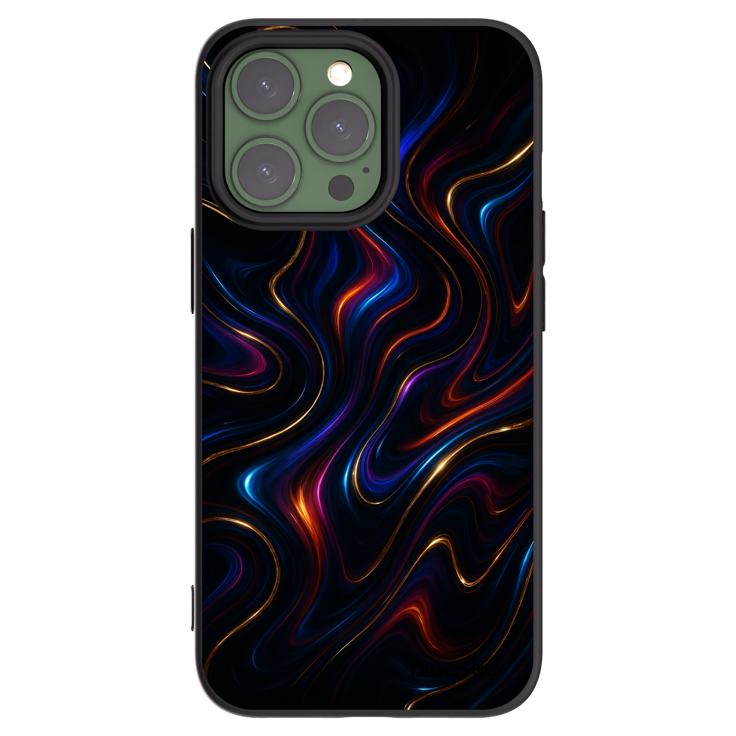 Picasee husă neagră din silicon pentru Apple iPhone 13 Pro - Noir